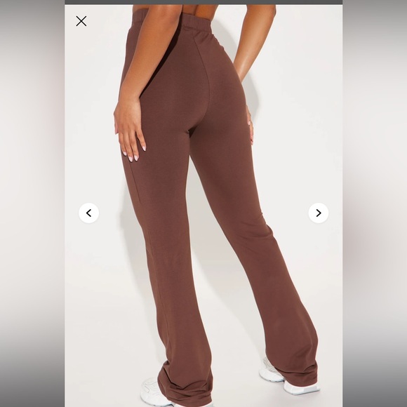 Fashion Nova Brown Boot Cut Flare Pants - Picture 2 of 2